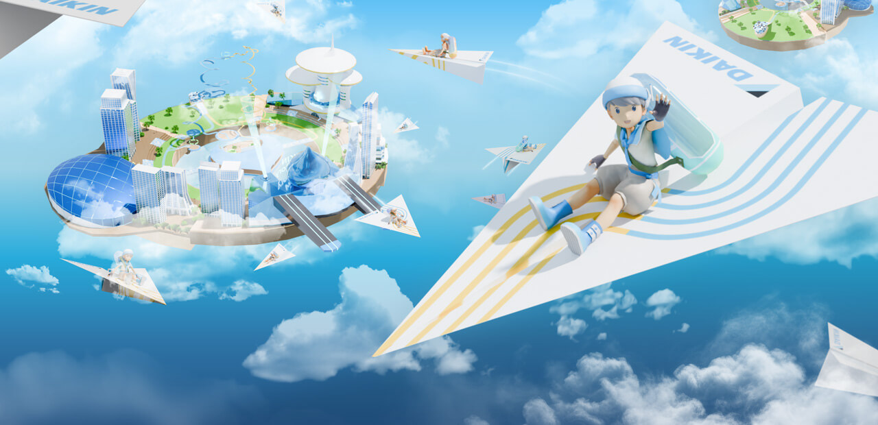 Visualizing the Invisible Air at the Virtual Expo
