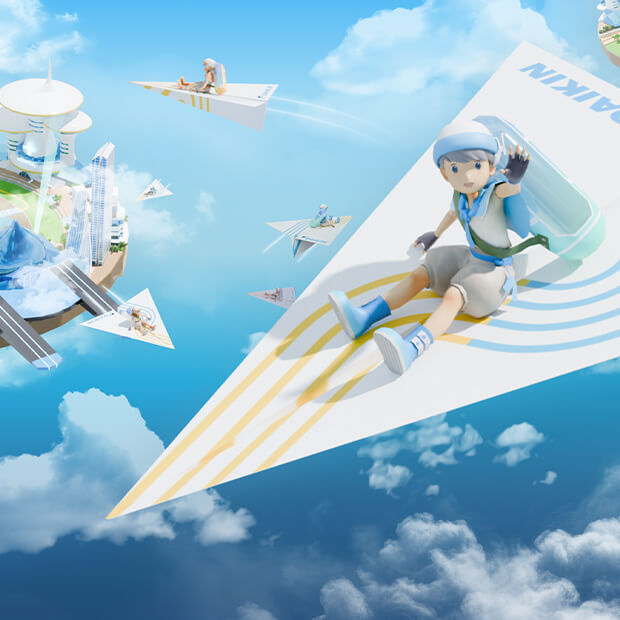 Visualizing the Invisible Air at the Virtual Expo
