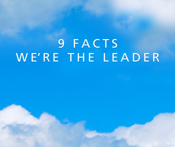 9 FACTS WE'RE THE LEADER
