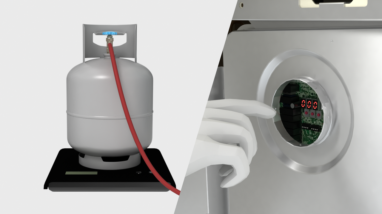 Automatic refrigerant charge function